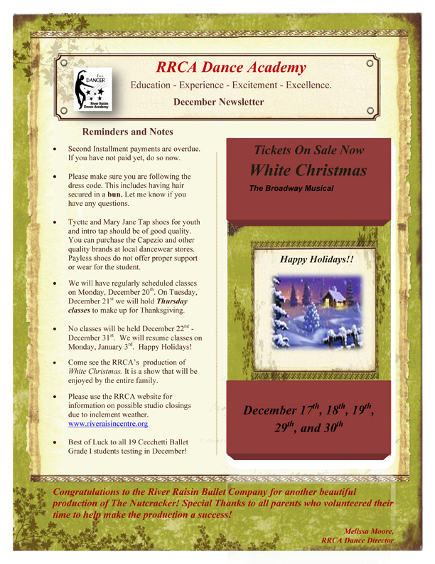 Dec. 2010 Newsletter