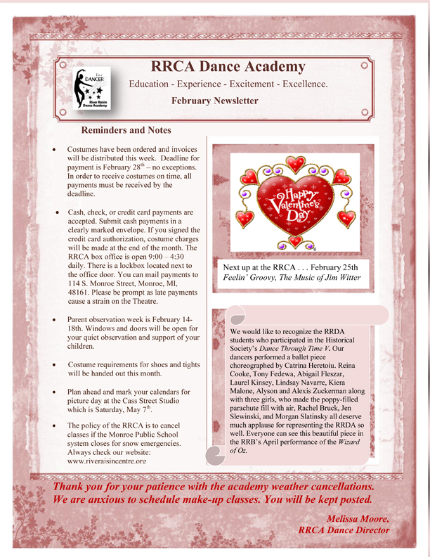 Dec. 2010 Newsletter