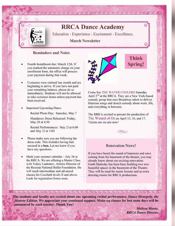 Dec. 2010 Newsletter