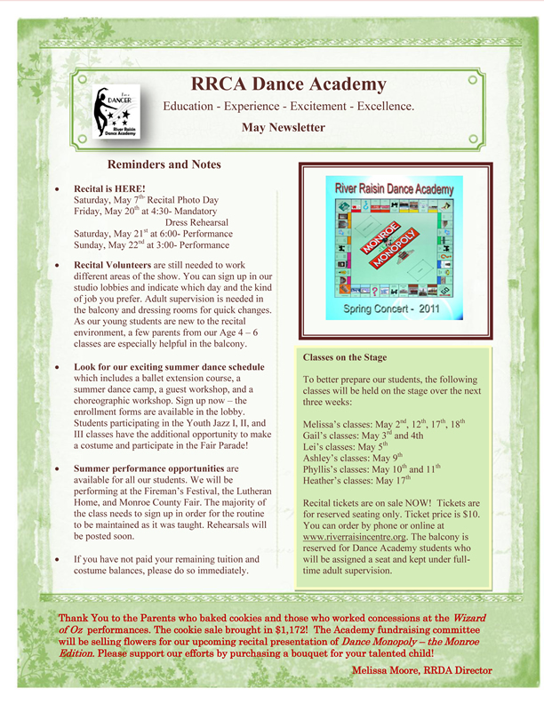 Dec. 2010 Newsletter