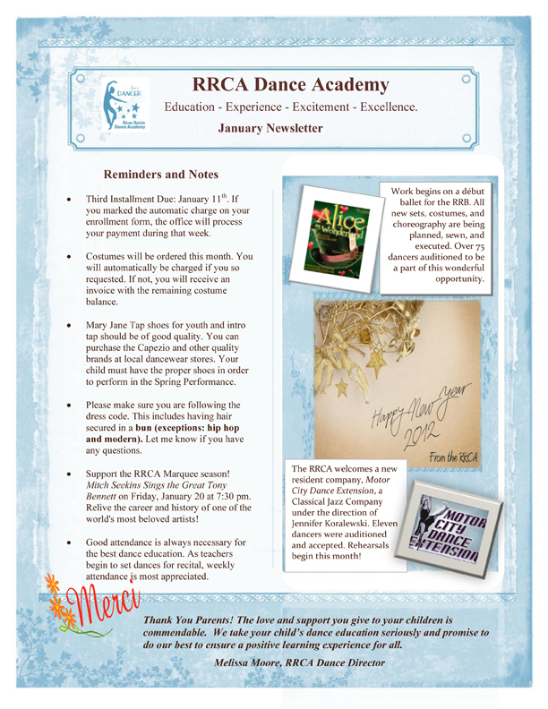 Dec. 2010 Newsletter